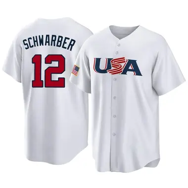 Kyle Schwarber Men's Washington Nationals Home Jersey - White Authentic