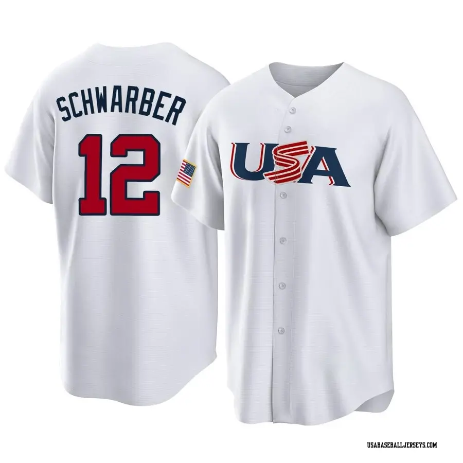 USA Baseball Men's Kyle Schwarber 2023 World Baseball Classic Jersey -  Replica White - USA Store