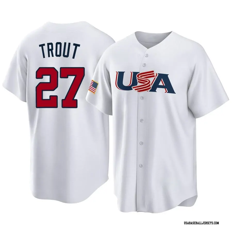 Mike Trout Usa Baseball Jersey, by Cootie Shop, Sep, 2023