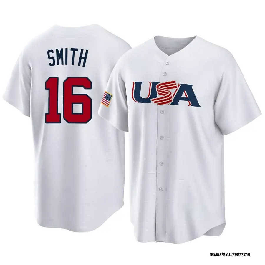 Will Smith Men's Atlanta Braves Jersey - Black/White Replica